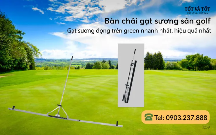 Bàn chải gạt sương sân golf